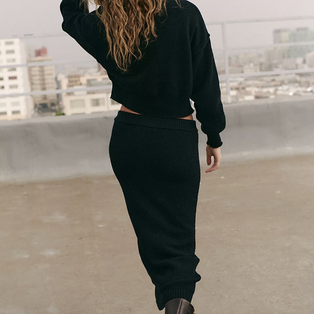 Free people hailee sweater skirt